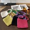Venta Directa de Fábrica Bolso de Hombro Nuevo de Cuerda de Algodón Bolso de Mano Lindo Bolso Tejido a Mano de Nicho Bolso de Playa Bolso Hueco para Mujer