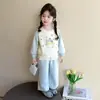 Conjunto de Sudadera para Niñas 2026 Primavera Tendencia Estilo Celebridad de Internet de Moda Casual Deportivo Conjunto de Dos Piezas para Bebés en Primavera y Otoño