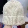 Chapéu Pulôver Quente Outono e Inverno Estilo Coreano Tricotado Colorido Contendo 20% Lã ~ Moda de Inverno Versátil Chapéu de Lã com Riscas Finas