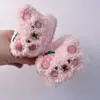 Pulseira de Pelúcia Fofa de Animal Cachorro Cartoon para Lavar o Rosto, Elástico de Cabelo Absorvente, Manga Anti-Molha de Uso Duplo