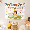 Novo Estilo Coreano Ins Tecido de Fundo para Aniversário Tecido para Pendurar Festa Infantil Decoração de 100º Aniversário Tecido Decorativo Tecido de Parede Para Tirar Fotos