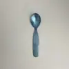 Juego de Tenedor y Cuchara de Cristal de Titanio Puro para Niños, Cuchara Específica para Alimentos Complementarios de Bebé, Vajilla de Titanio, Mini Cuchara para Pastel de Frutas
