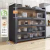Nuevo Estante de Cocina de Pie Gabinete de Almacenamiento Multicapa Multifuncional Gabinete Lateral para Horno Microondas Gabinete de Almacenamiento para Bowls
