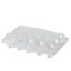 Caja de Embalaje para Huevos con Etiqueta de Ampolla Transparente, Caja Personalizada de 12 Piezas para Huevos de Pato, En Stock Bandeja Desechable para Huevos de Codorniz para Mascotas