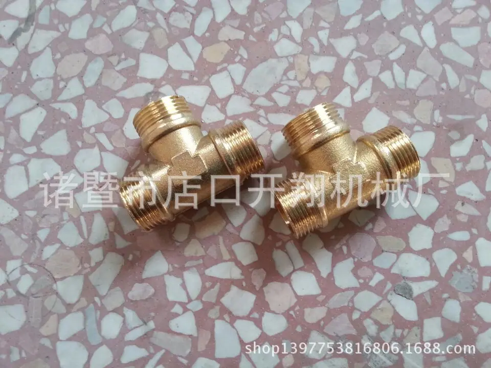 铜外丝三通