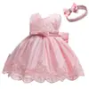 Itens Quentes de Venda TransfronteiriçaVestido Infantil com Renda e Laço, Vestido Princesa Sem Mangas para Crianças Pequenas, Adequado para Todas as Estações