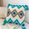 Funda de Cojín Bordada con Borlas, Estilo Bohemio Ins, Sencilla, con Mechones, para Venta Transfronteriza de Amazon, Adecuada para Sofá de Sala de Estar