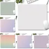 Mouse Pad Morandi, Cor Sólida, Suporte Simples para Pulso de Computador. Tapete de Mesa Fofo Antiderrapante para Meninas