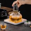 Shishang suministra vaso de vidrio con patrón de martillo resistente a altas temperaturas tetera para hervir agua olla de salud estufa cerámica eléctrica estufa para hervir té perfecto