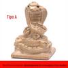 Peça de cabo de madeira de pêssego Wen Play Handle Piece Stall Ornaments Zodíaco Cute Jewelry Carved Handle Piece Desktop Ornaments