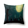 Funda de Almohada de Halloween TC617 Almohada Lumbar de Coche Funda de Cojín de Calabaza para Sofá Funda de Almohada para Oficina Hogar Sala de Estar