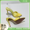 Zapatos de Mujer Roman 2024 Stiletto Europeos y Americanos He12Cm Sandalias de Moda de Verano Color Punta Redonda Clásica Pedido