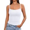 Amazon 2025 Estilo Europeu e Americano Regata Camisola Alça Ajustável Blusa Sem Mangas Estilo Sexy Garota Quente