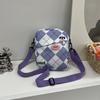 Bolso cruzado pequeño para chica vigorosa 2023 Nuevo Lindo Bolso de hombro estampado de conejo para estudiante, bolso de hombro versátil