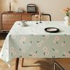 Toalha de Mesa Sem Lavagem Impermeável, à Prova de Óleo, Anti-Escaldante, Pequena Fresca, Retangular, Jogo Americano de Mesa, Doméstica, Isolada, para Mesa de Centro