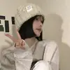 Gorro Cálido Cómodo Versátil Agradable a la Piel Unisex Suelto Para Circunferencia de Cabeza Grande Gorro de Punto Otoño Invierno Nuevo Gorro de Lana