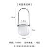 Copo Criativo para Vela de Aromaterapia Porta-Vela de Vidro Casa Copo Transparente para Vela com Tampa Copo Porta-Vela Romântico para Interior