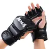Luvas de Boxe para Adultos Sanda Muay Thai MMA Meio Dedo Dedo Dividido UFC Combate Luta Treinamento em Saco de Pancadas