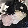 Panty de Malla de Encaje Francés para Mujer Puro Deseo Cintura Baja Lazo Correa Fina Hueco Transpirable Tanga Sexy 6044