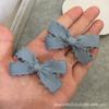 Original Coreano Dulce Lindo Infantil Estudiante Mini Azul Claro Pequeño Lazo Horquilla Par Clip