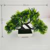 Bienvenido decoración de pino planta artificial bonsái planta verde de interior Violeta bonsái pequeño sala de estar flor falsa decoración del hogar