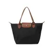 Bolsa tote de nylon de grande capacidade para mulheres, novo modelo 2026, bolsa de ombro color-blocking, versátil para o dia a dia, à prova d'água e leve