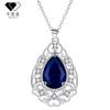 Colar Carman Explosivo Transfronteiriço Europeu e Americano Safira Gota de Água Feminino Moda High-end Elegante Vento Joias Fábrica Original