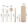 Amazon Paja de Trigo Hogar Tazón para Sopa Taza de Agua Vajilla Exterior Portátil Plato Tazón Set de Cubiertos Directo de Fábrica