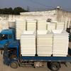 Caixa Quadrada Espessada de Tendão de Boi de Plástico Tanque de Água Clinker Branco Grau Alimentício Caixa de Aquicultura de PE de 1000 Litros Caixa Quadrada de Tendão de Boi
