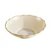 Novo Tigela de Frutas Branca Creme de Alto Valor para Sala de Estar Uso Doméstico Tigela de Frutas Mesa de Centro Tigela para Frutas Secas Conjunto de Pratos para Petiscos