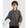 Conjunto de Otoño para Niños Wulibu Yiyi: Camisa de Algodón, Cárdigan de Mezcla de Lana, Pantalones vaqueros resistentes a la decoloración