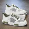 Zapatos para Hombre Estilo Nuevo Transpirables Delgados Malla Hueca Estilo Coreano Tendencia Tenis Blancos Caña Baja Zapatos Trendy para Exteriores