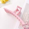Pinza grande rosa para niña Berphia, temperamento dulce, cabello, accesorios para el cabello, pinza de tiburón trasera, mayoreo
