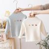 Suéteres de Otoño e Invierno para Niñas, Modernos 2025 Nuevas Camisetas Básicas para Niños con Cuello Alto de Bebé Tejidos