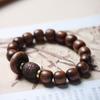 Pulseira de jacarandá masculina contas de buda de ébano jacarandá casal correndo contas prato jogando sândalo literário correndo anel pulseira feminina