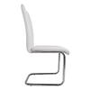 Cadeira de jantar moderna e simples em formato de arco, cadeira de mesa confortável para escritório, hotel, sala de estar, sala de estar, cadeira de couro com encosto estilo escandinavo