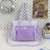 Bolso bandolera para chica de universidad, bolso de hombro transparente de gran capacidad, bolso ita de encaje de gran capacidad para muñecas