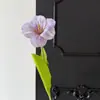 Flor de tulipán artificial individual con un toque de alta gama para decoración de sala de estar en casa, arreglo de escena de boda, arreglo floral