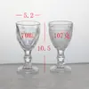 Copa de Vino Blanco de Cristal con Patrón de Diamante, Copa Alta de Cristal, Copa para Licores, Copa Vintage, Cristal Espeso, Copa Clásica, Copa Grabada