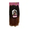Comercio exterior fibra sintética crochet cabello trenza brasileña 20" juego de cuatro piezas rizos latinoamericanos alta temperatura superventas en África