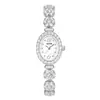 Reloj Dom para Mujer, Diseño de Sirena con Diamantes, Elegante Set Impermeable de Reloj de Pulsera y Pulsera para Dama, Caja de Regalo para Novia o Amante