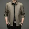 Chaqueta para Hombres Funcionarios, Nuevo Estilo Primavera y Otoño, Abrigo Trendy para Hombres de Mediana Edad, Casual de Negocios, Chaqueta Anti-Arrugas
