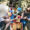 Tábua de Queijo de Bambu Pronta do Fabricante Conjunto de Tábua de Queijo para Cozinha Prato de Pizza para Exterior Bandeja Universal de Madeira para Legumes e Frutas