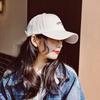 Gorra con visera Gorra de béisbol de moda de marca de estilo coreano para mujer que hace que el rostro se vea pequeño, a prueba de sol, ins, sombrero de protección solar, sombrero de copa blanda para combinar con todo en primavera y otoño