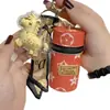 Llavero de Oro Riqueza Instantánea, Billetera, Pulsera, Colgante para Bolso, Adorno de Año Nuevo del Año del Caballo, Cadena para Teléfono Móvil