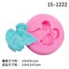 Molde de Silicone Forma de Anjo Menina com Asas Criativo Folha para Assar Decorativa Gotas de Cola Argila Molde para Aromaterapia