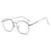 Gafas de Miopía Terminadas para Mujeres con Buen Aspecto, Monturas Redondas Marrones, Estudiantes de Cara Plana, Gafas Planas, Gafas Cuadradas y Redondas con Aspecto Adelgazante Anti-Luz Azul