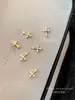 Acessórios para Nail Art Zircônia em Formato de Cruz Estilo Punk Liga Metálica Tridimensional Strass Decorações Vintage Atacado Natal