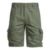 Shorts Camuflados de Verão com Múltiplos Bolsos Amazon Workwear Cinco Pontos Calças Casuais Masculinas para Exterior Comprimento Médio