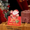 Tarjeta de felicitación tridimensional de Navidad de Amazon transfronteriza Flores Regalo Tarjeta de bendición escrita a mano Nochebuena Tarjeta de felicitación creativa Venta al por mayor